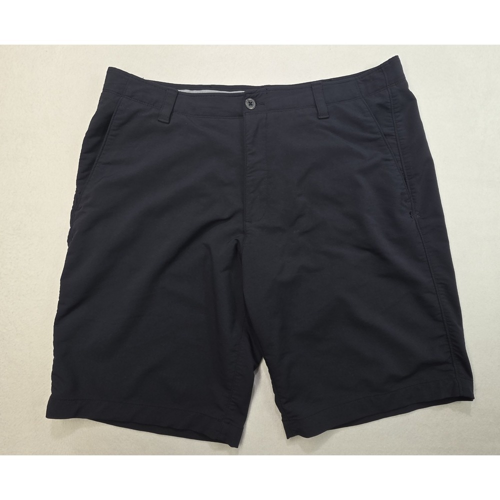 Under Armour Shorts Mens 40 LIMITED USE Black Performance Stretch Chino Golf